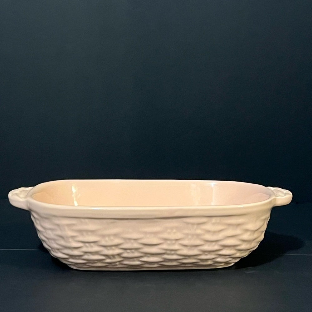 Beautiful Peach Vintage Made In Italy Ceramic Serving Dish